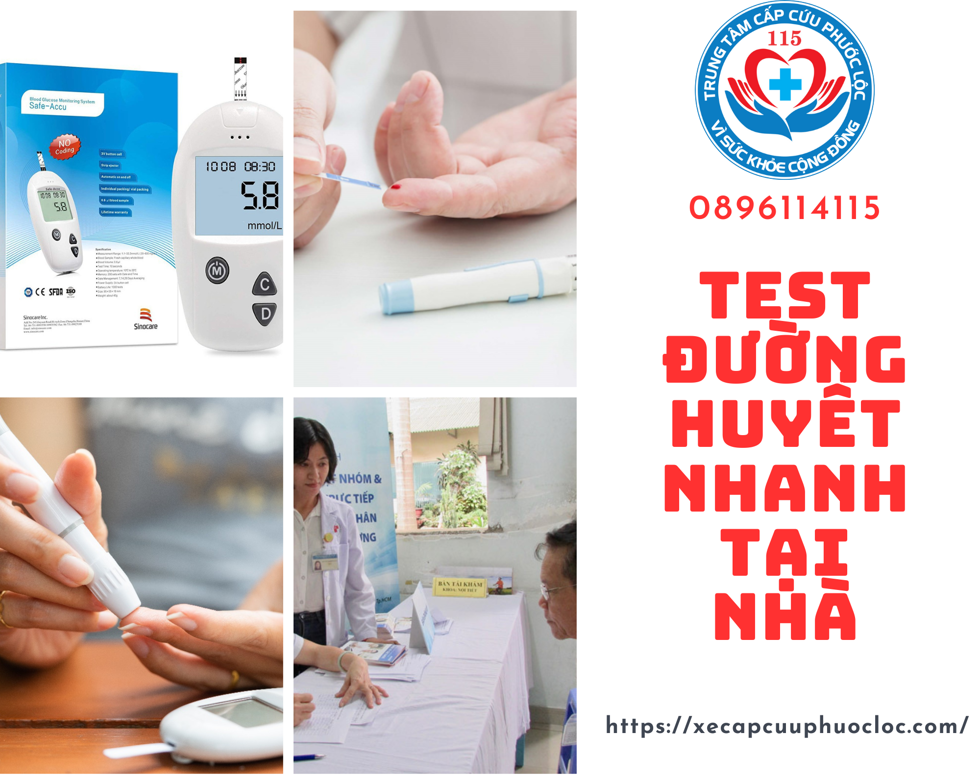 Test đường huyết nhanh tại nhà