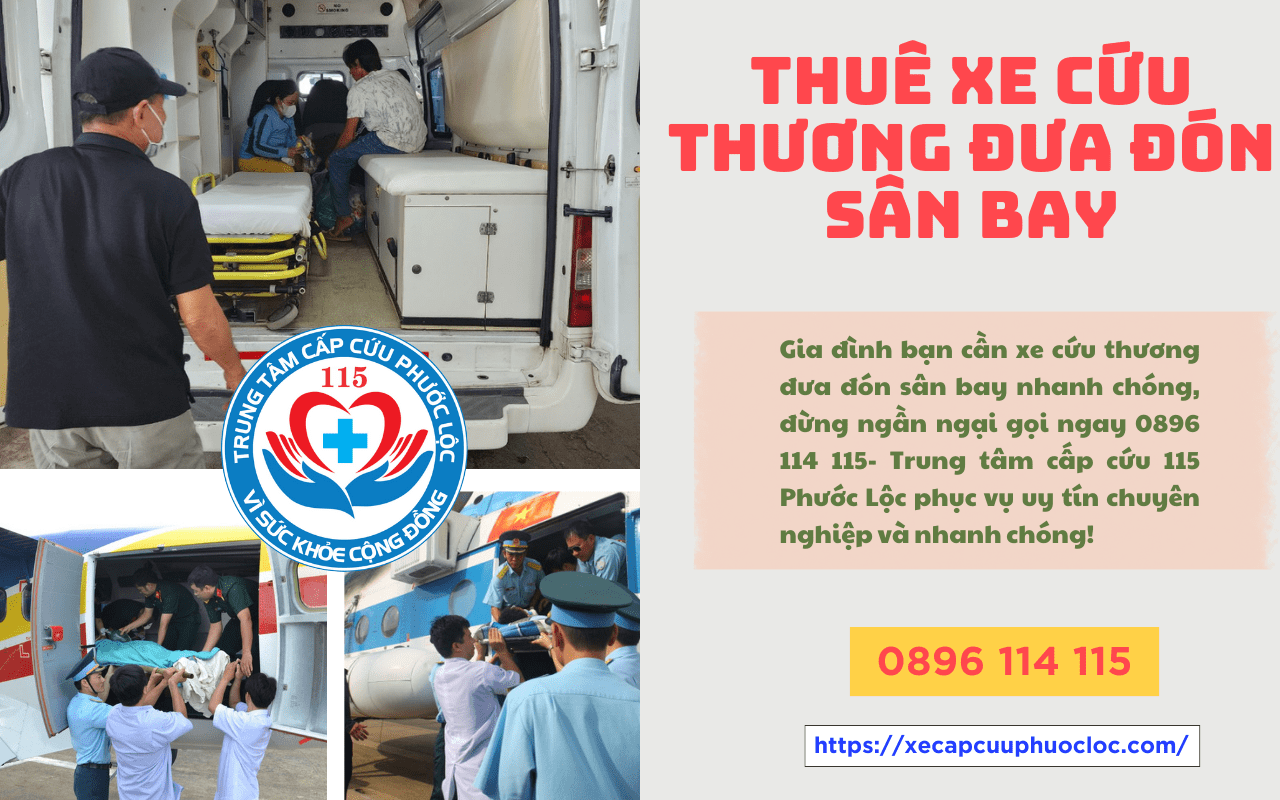 Thuê xe cứu thương đưa đón sân bay 