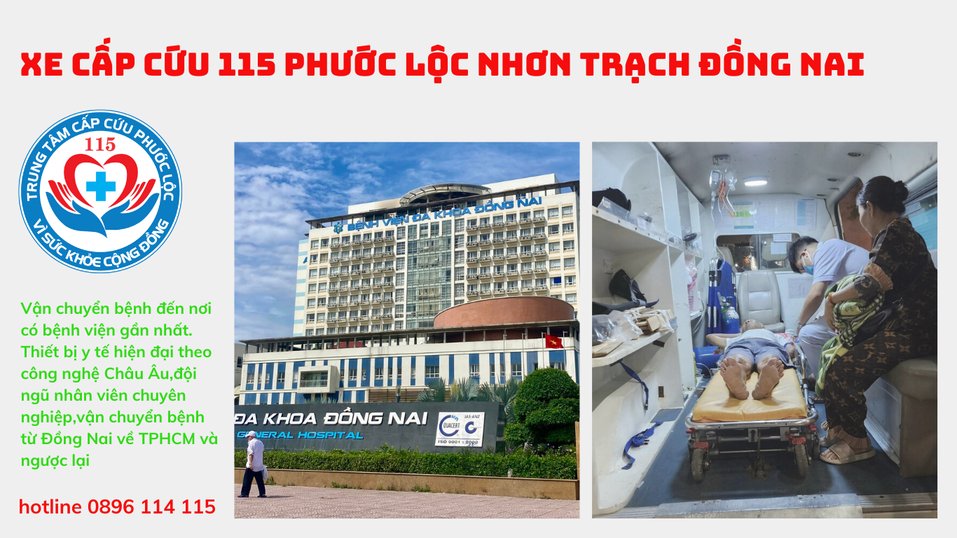 Xe cấp cứu 115 Phước Lộc Đồng Nai
