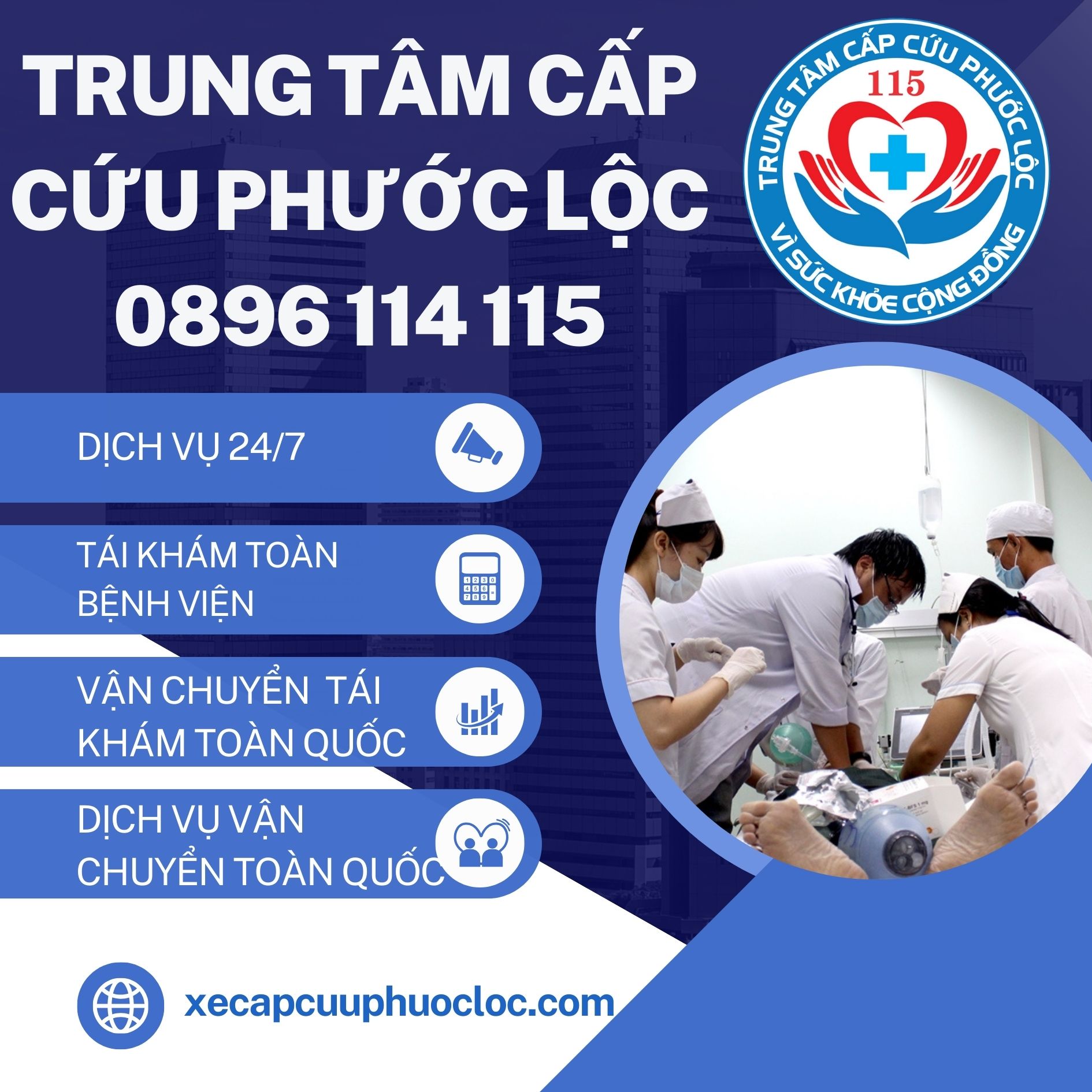 đưa đón tái khám từ nhà vào bệnh viện Đại Học Y Dược 0896 114 115