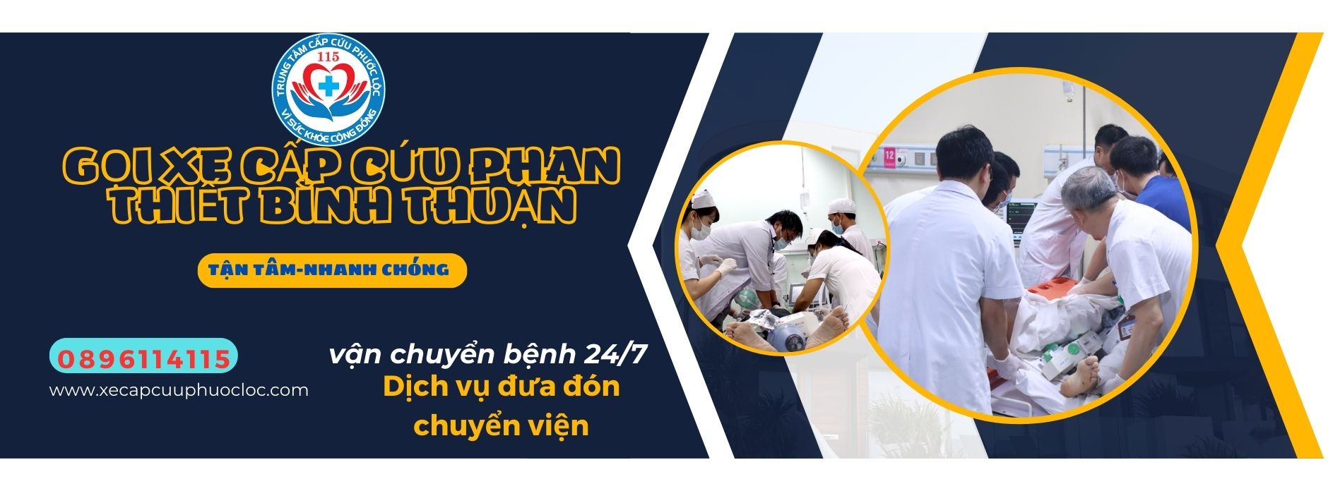gọi xe cứu thương Phan Thiết Bình Thuận 0896 114 115