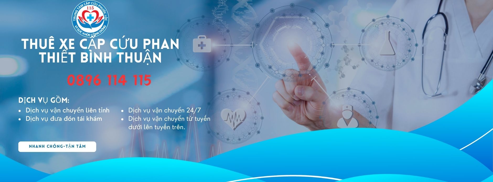 thuê xe cứu thương Phan Thiết Bình Thuận 0896 114 115