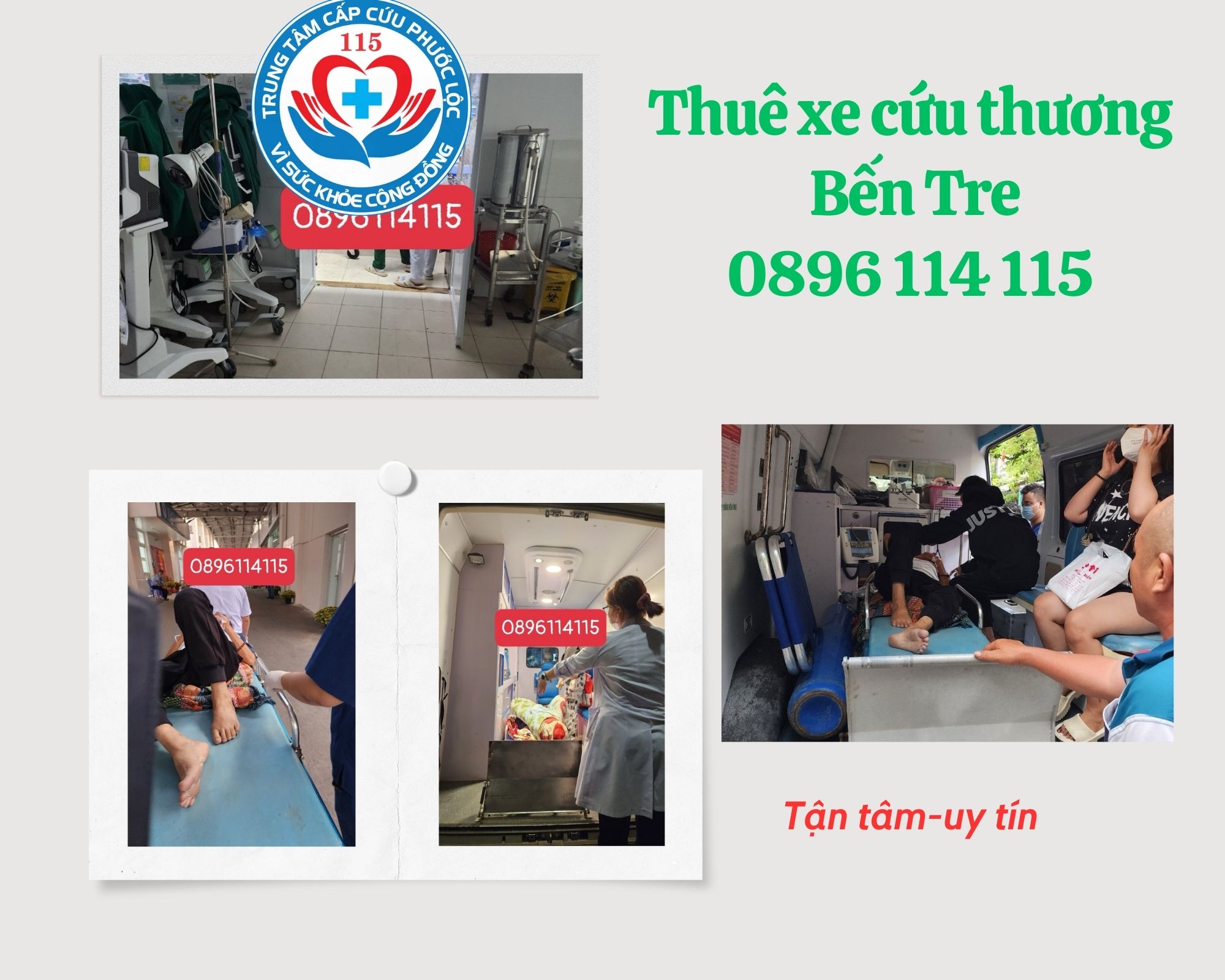Gọi xe cấp cứu Bến Tre 0896 114 115