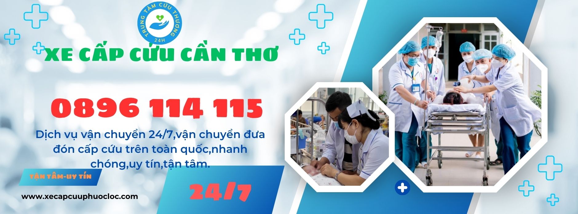 tổng đài xe cứu thương Cần Thơ 0896 114 115 phục vụ 24/24