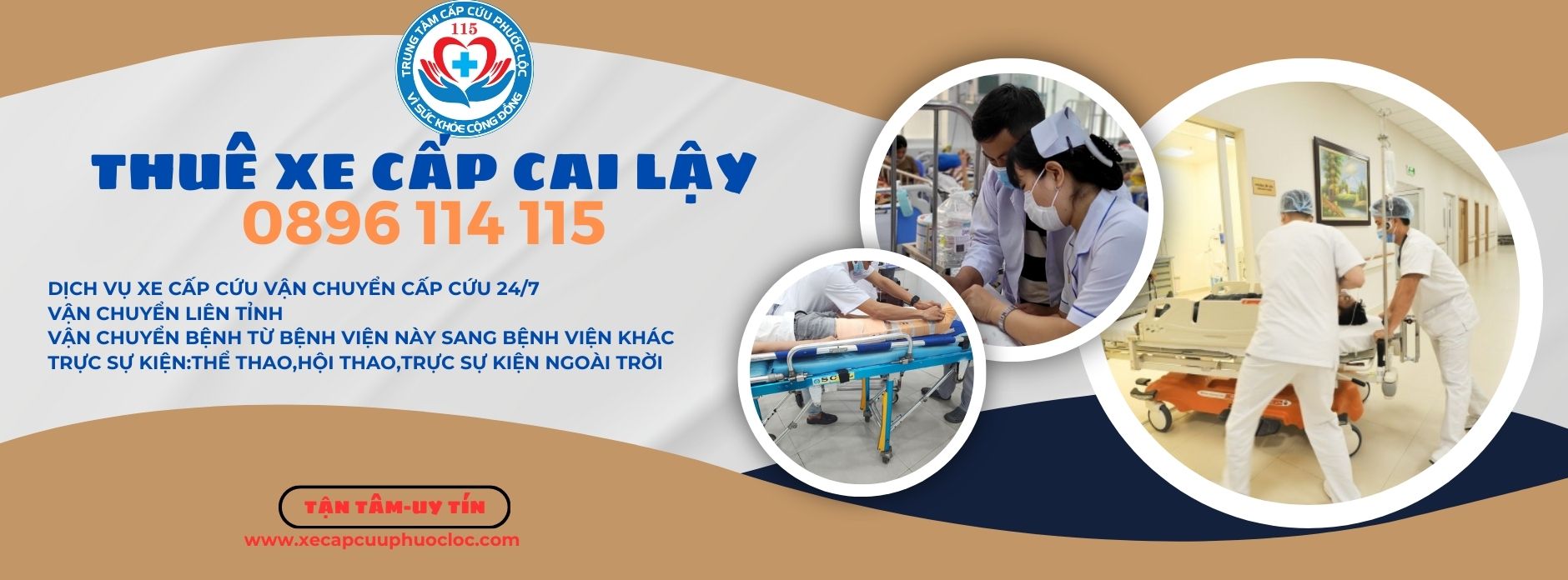 thuê xe cấp cứu thị xã Cai Lậy 0896 114 115