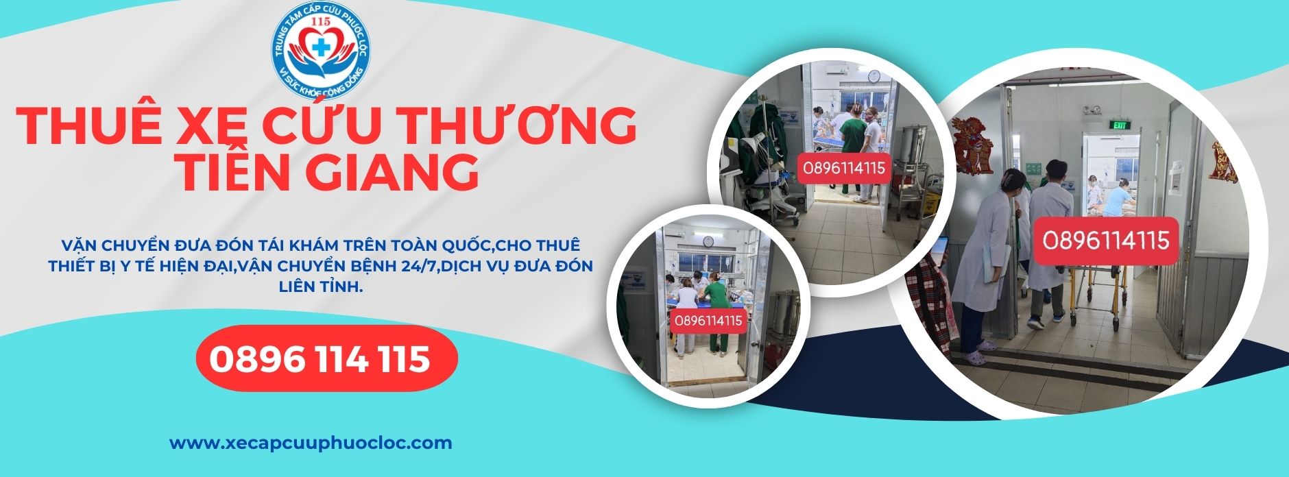 dịch vụ xe cấp cứu Tiền Giang 0896 114 115