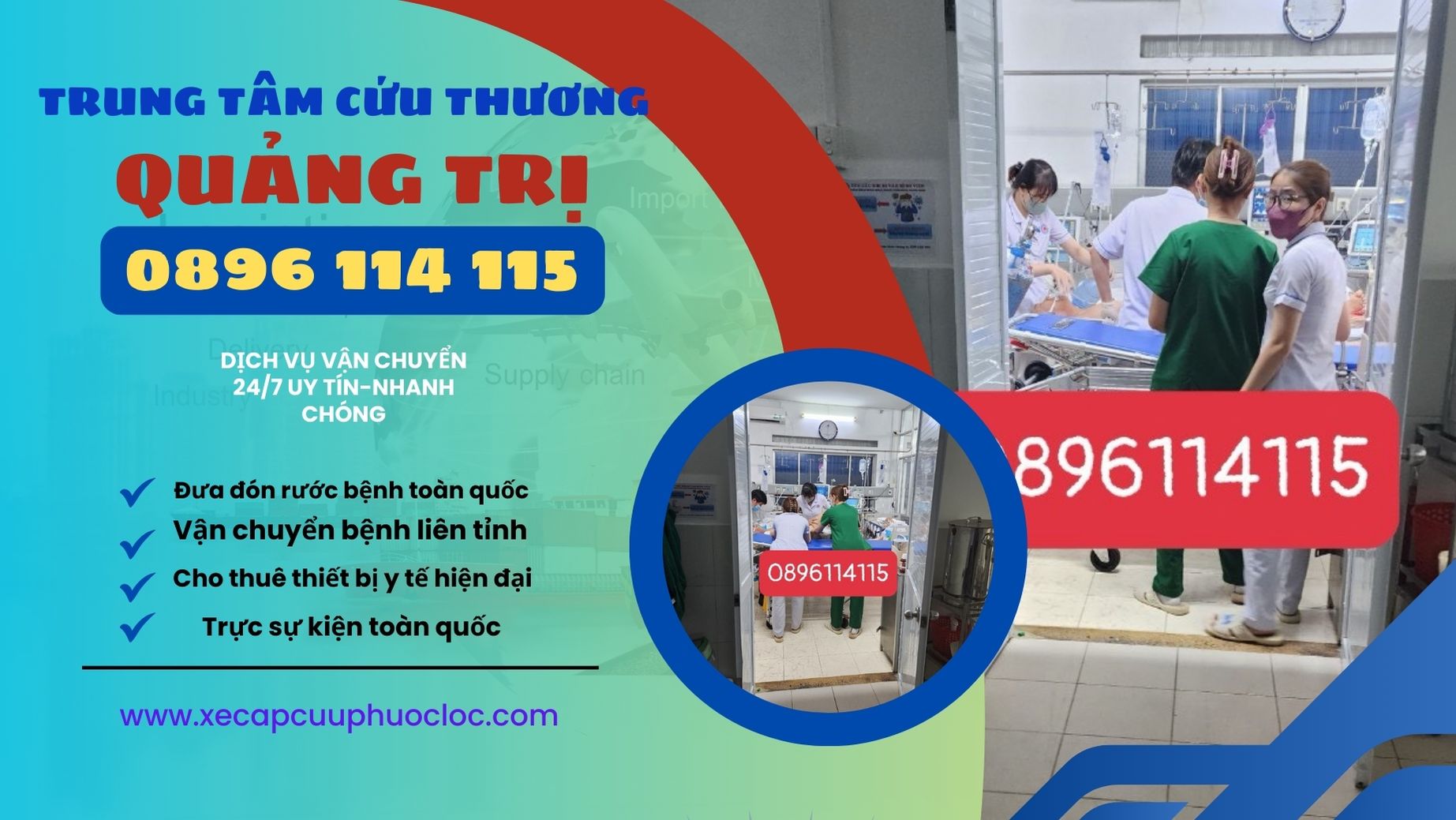 Gọi xe cấp cứu Quảng Trị 0896 114 115