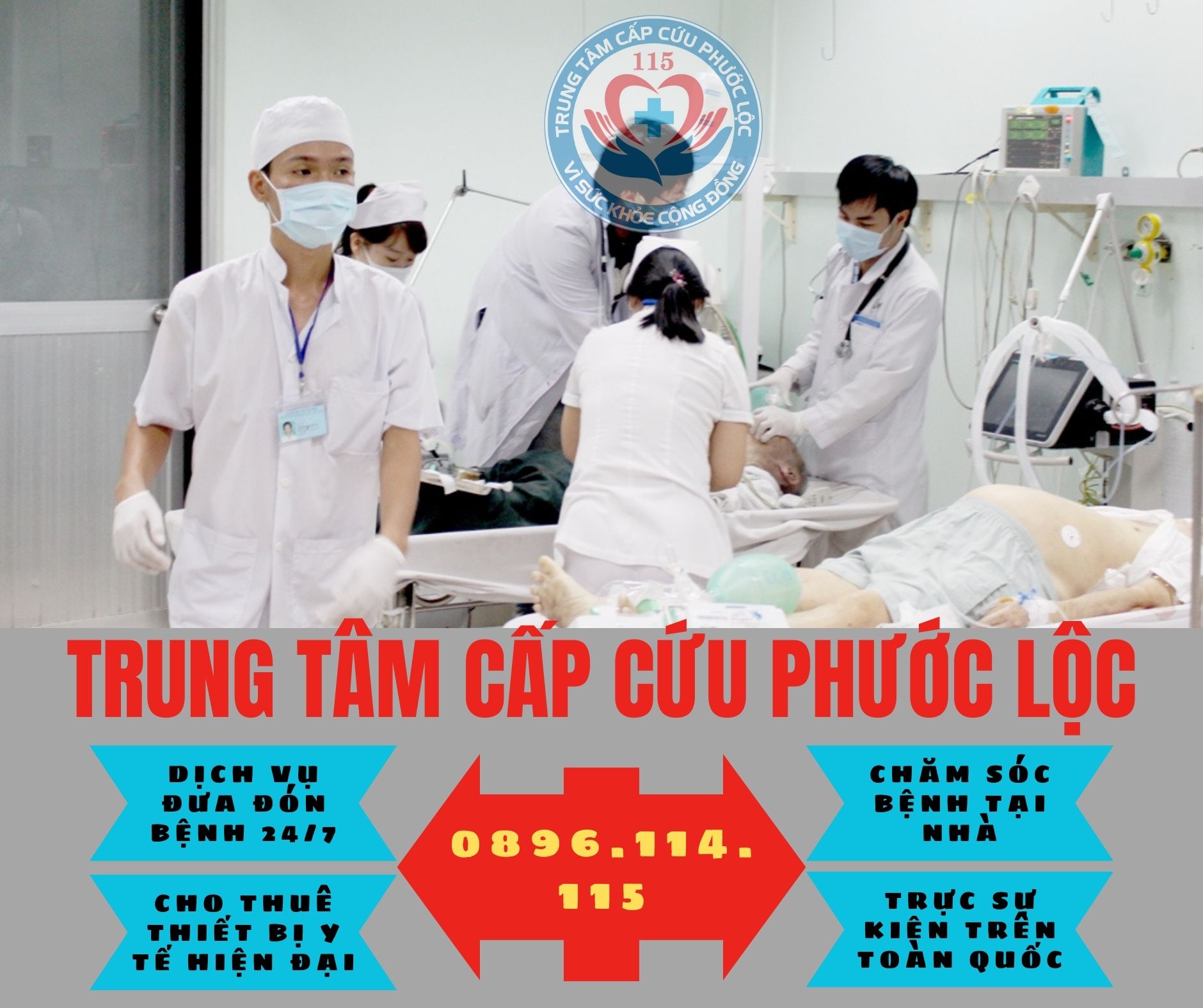 Gọi xe cứu thương thị xã Đức Phổ 0896 114 115