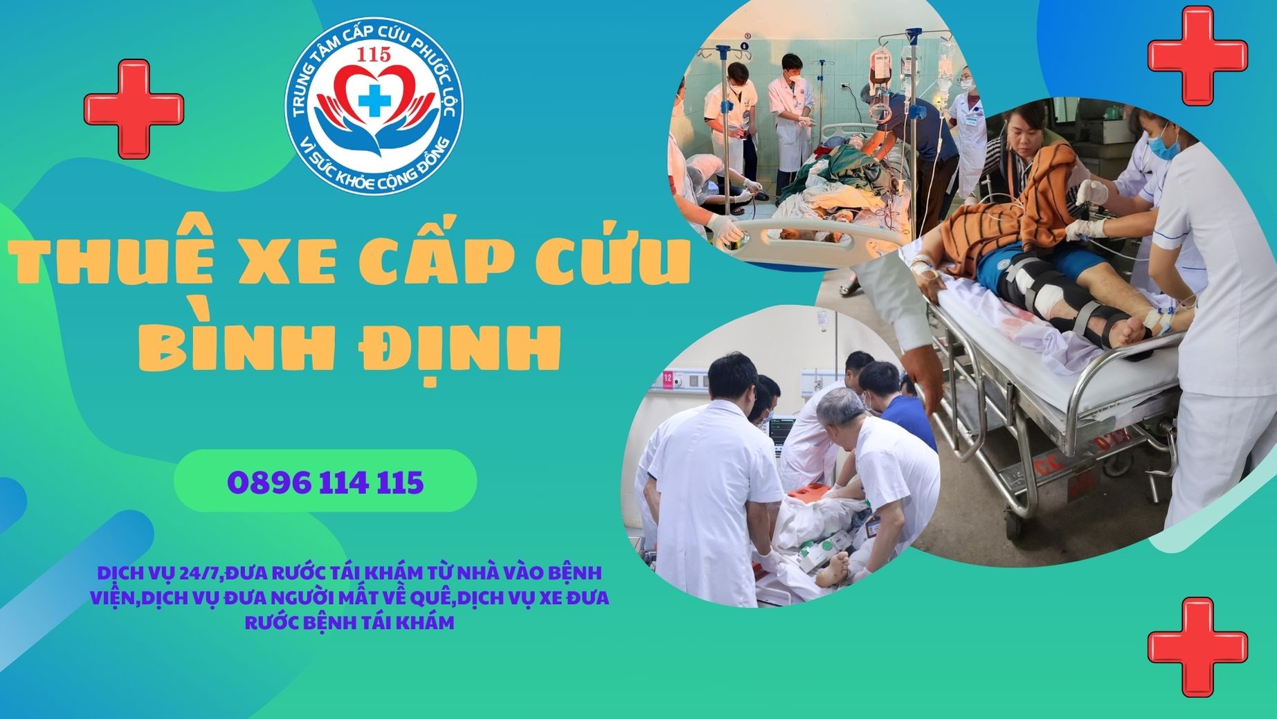 Gọi xe cấp cứu Bình Định 0896 114 115