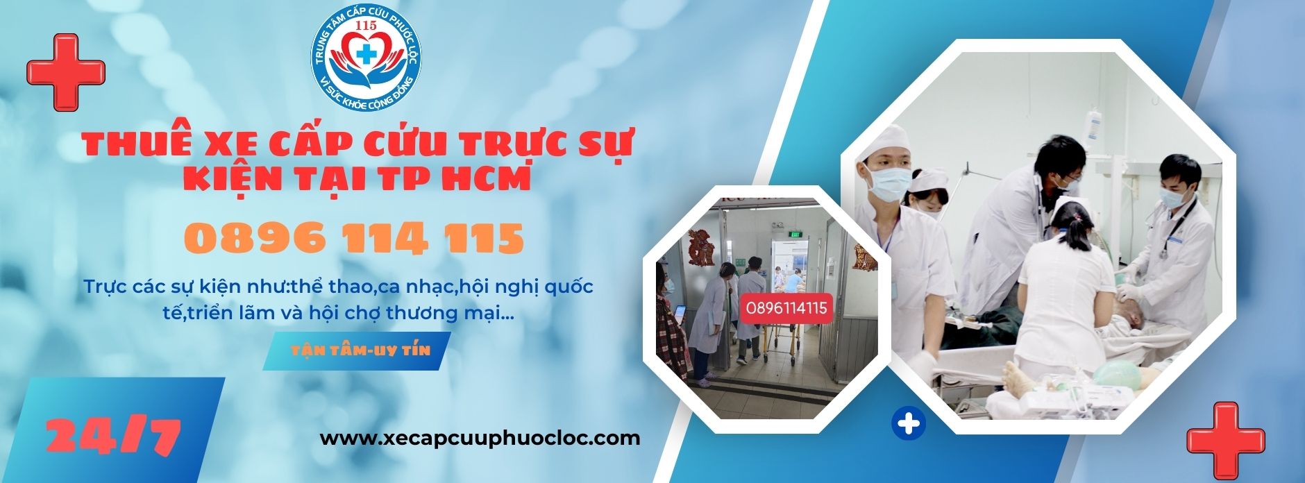 gọi xe cấp cứu Phước Lộc trực sự kiện tại thành phố hồ chí minh 0896 114 115