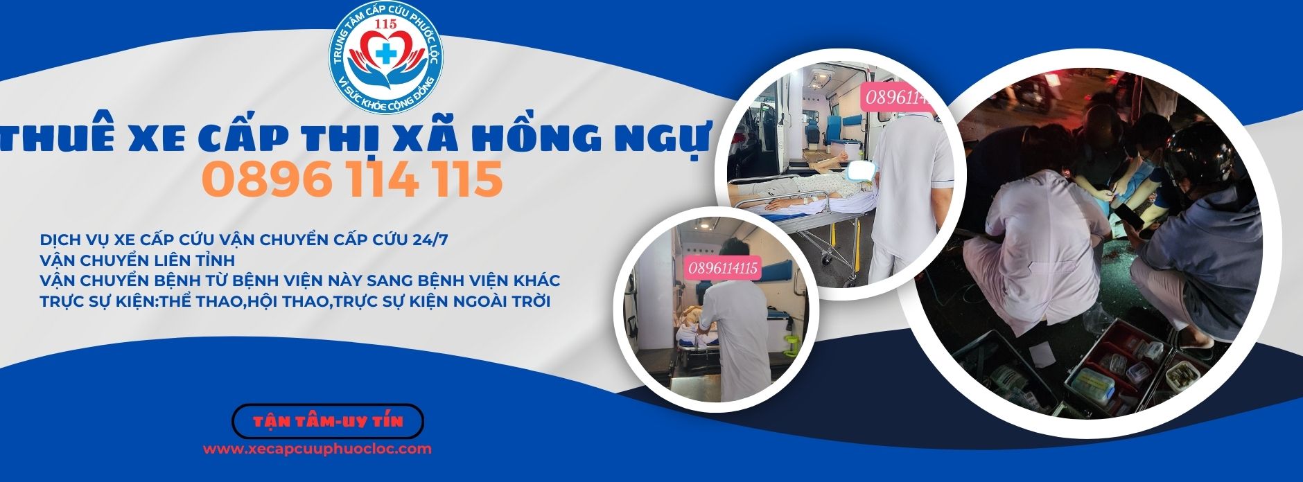 thuê xe cấp cứu thị xã Hồng Ngự 0896 114 115