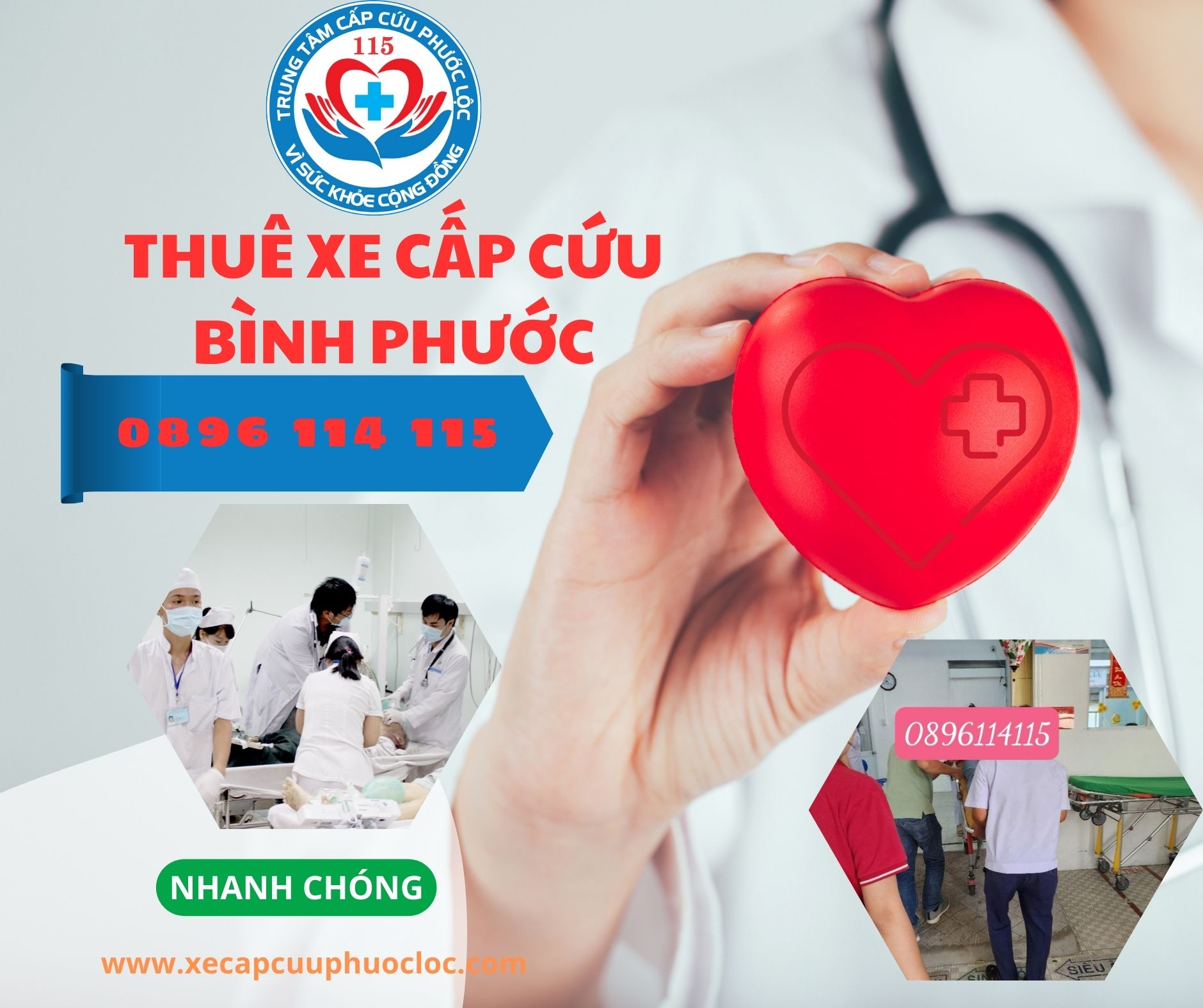 số điện thoại xe cấp cứu Bình Phước 0896 114 115 nhanh chóng uy tín