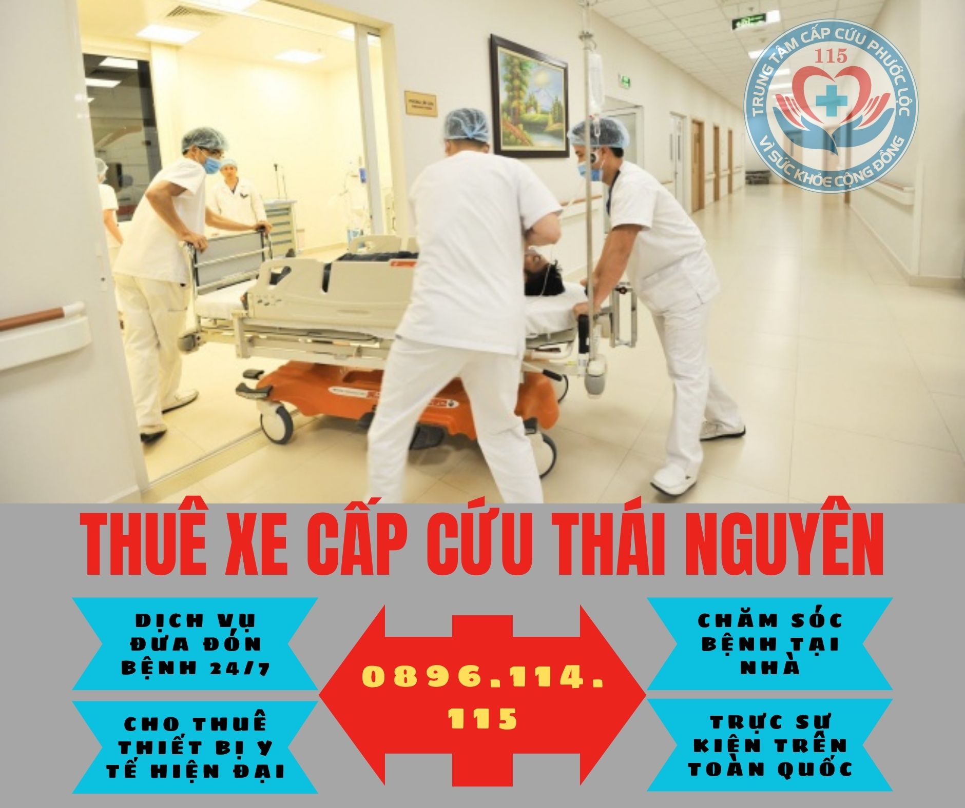 số điện thoại xe cấp cứu Thái Nguyên 0896 114 115