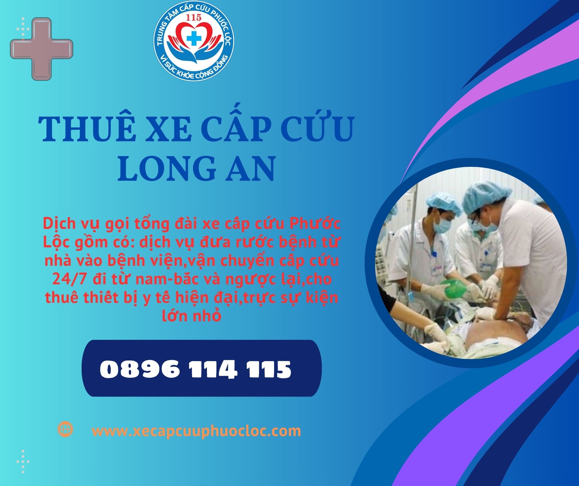 Số điện thoại Xe cấp cứu Long An Nhanh chóng