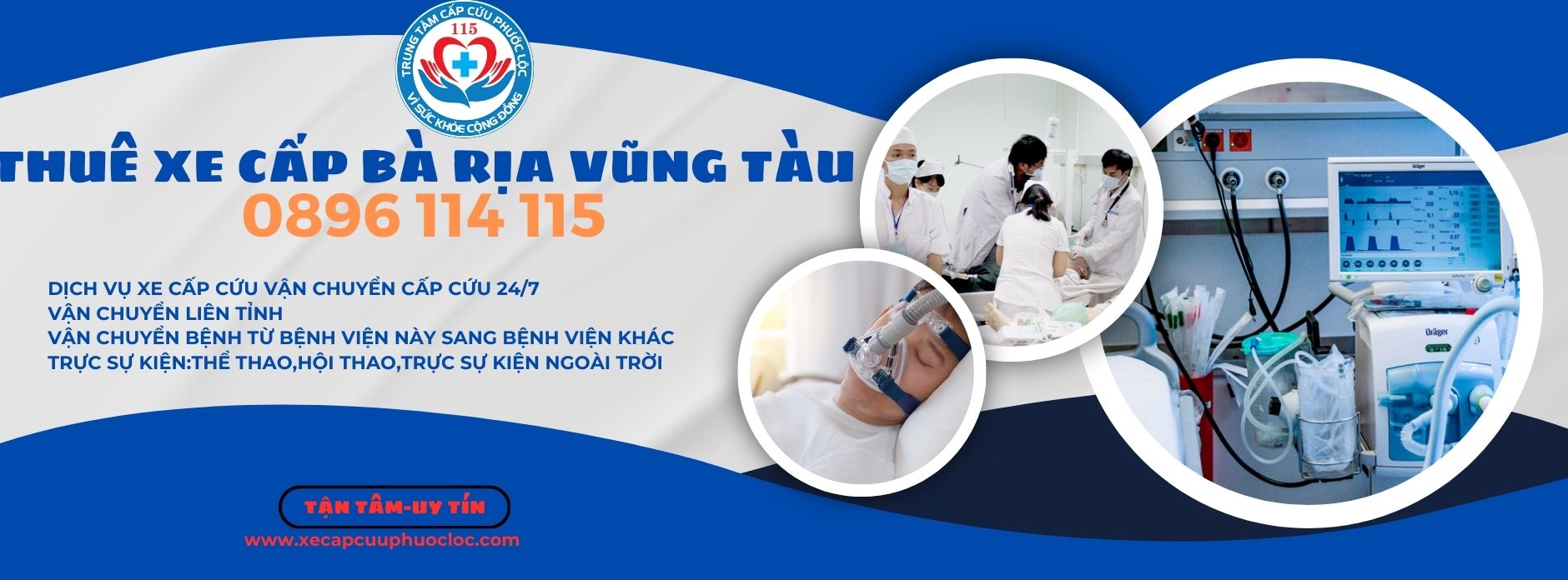 thuê xe cấp cứu Bà Rịa Vũng Tàu 0896 114 115