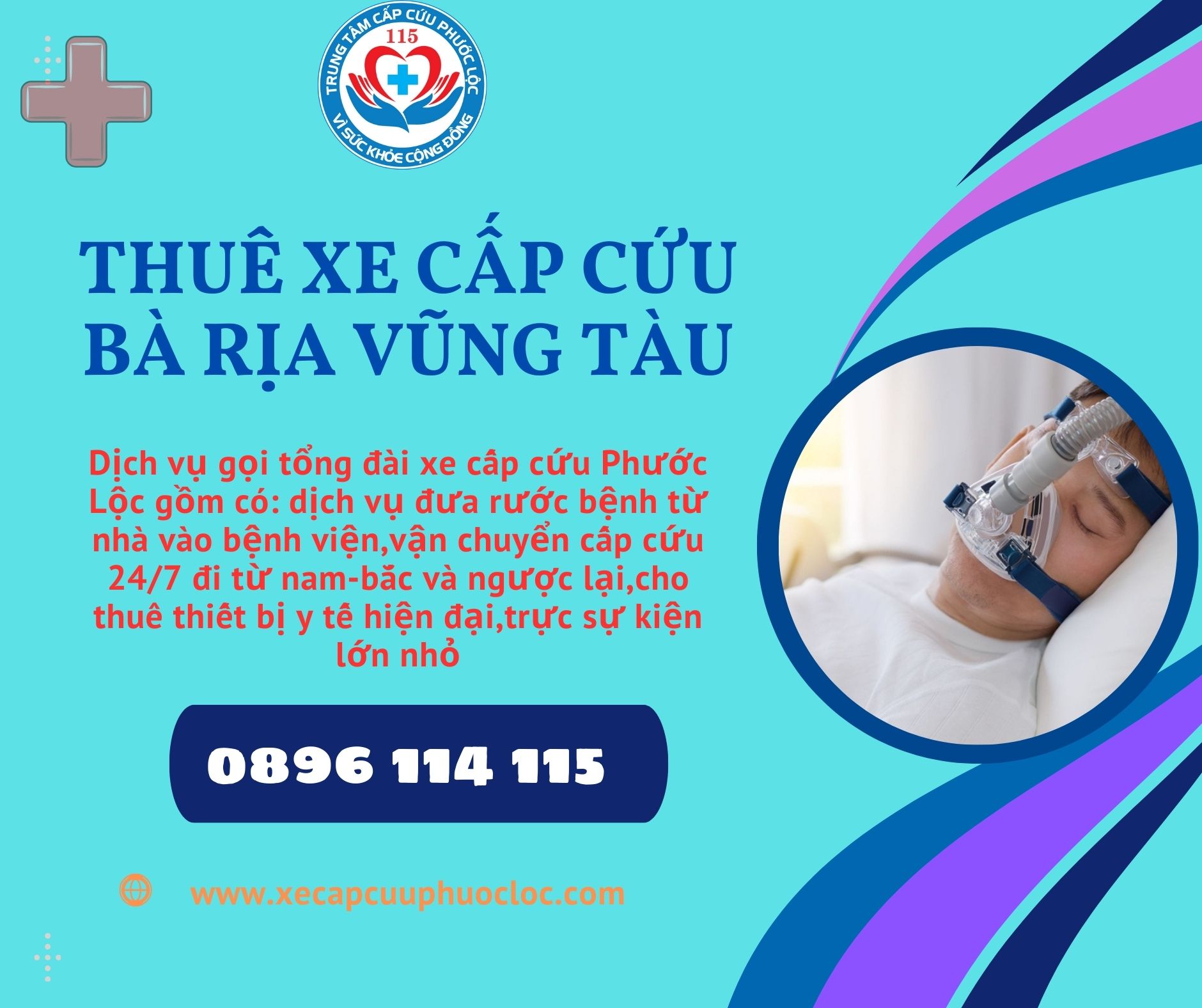 thuê xe cấp cứu Bà Rịa Vũng Tàu 0896 114 115 nhanh chóng uy tín