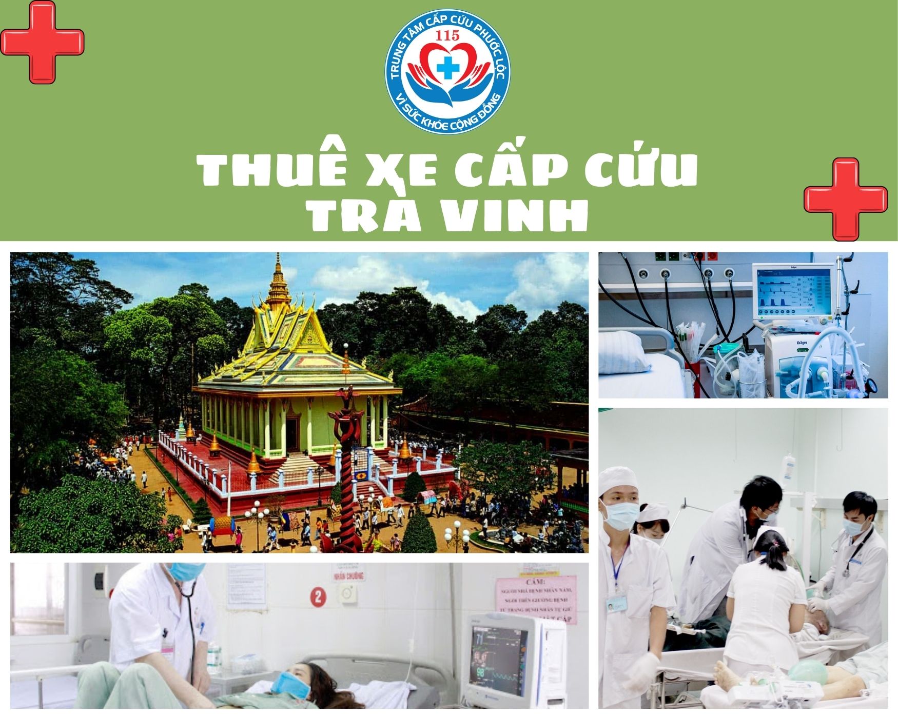 Tổng đài xe cấp cứu Trà Vinh 0896 114 115