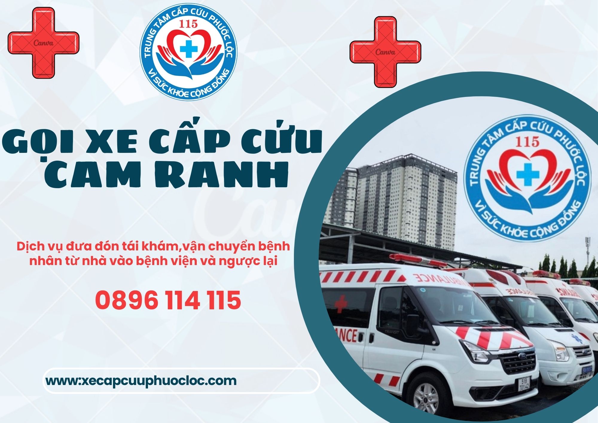Dịch vụ xe cấp cứu Cam Ranh, Khánh Hoà nhanh chóng uy tín