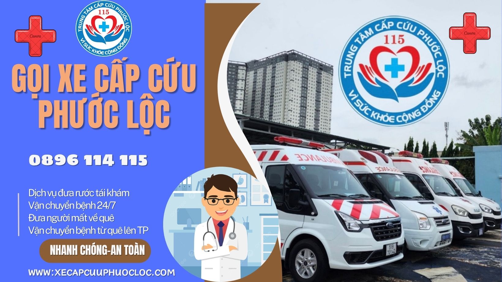 Dịch vụ xe vận chuyển bệnh nhân 0896114115