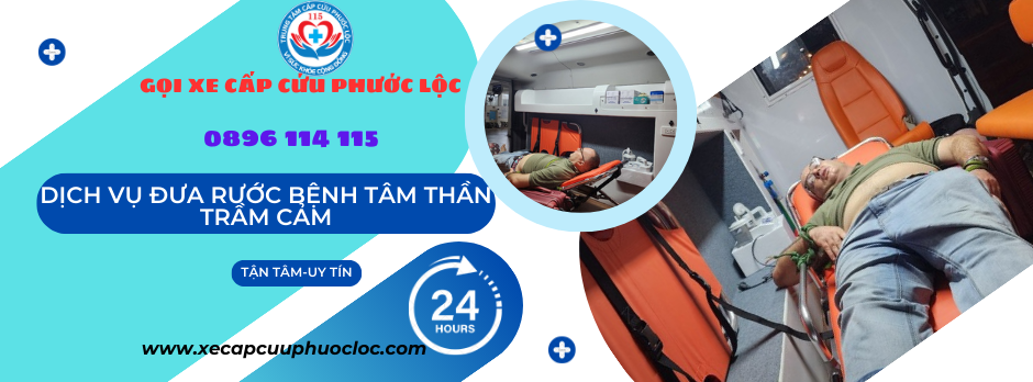 Đưa đón bệnh tâm thần trầm cảm 0896114115