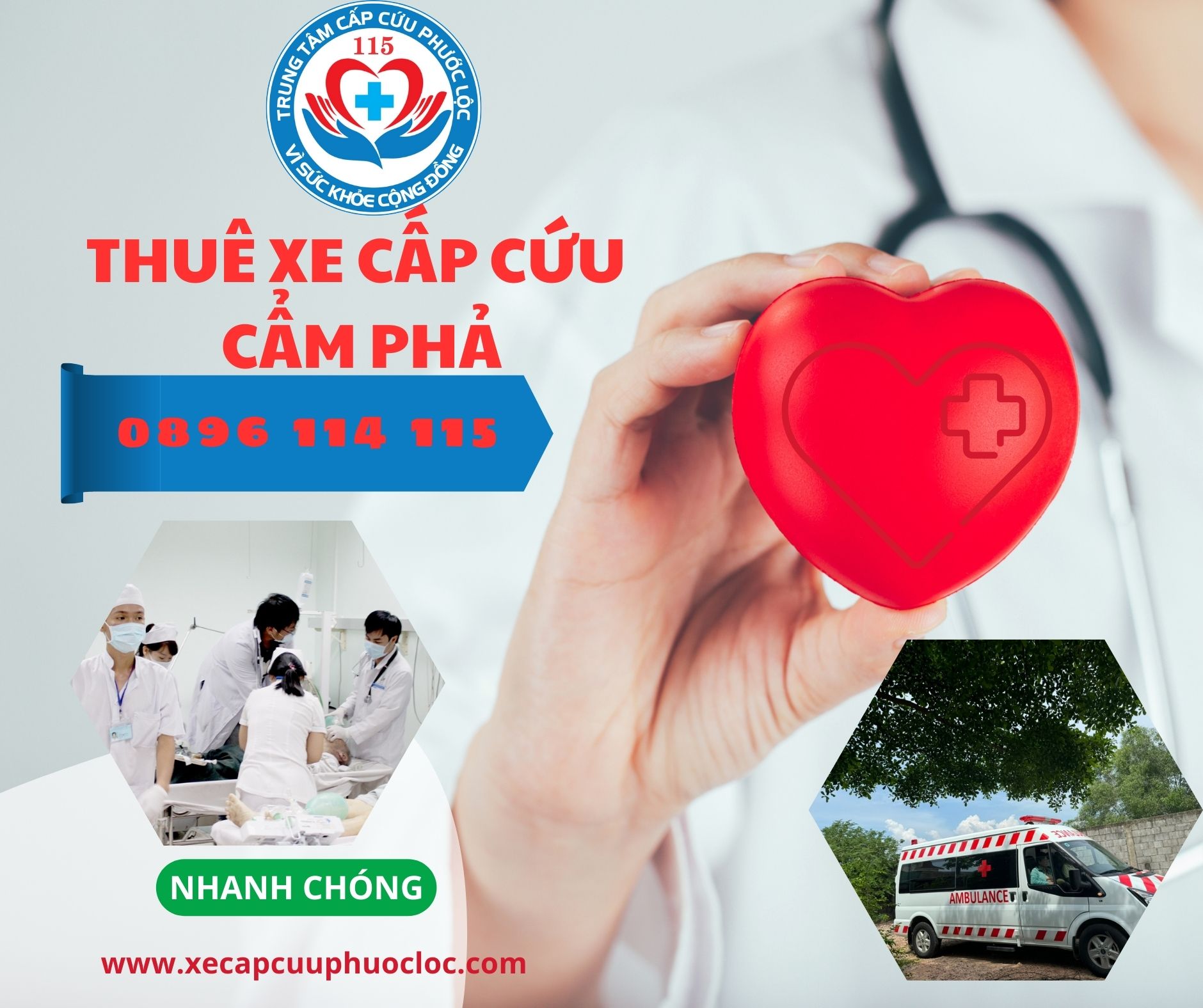thuê xe cứu thương Cẩm Phả 0896 114 115
