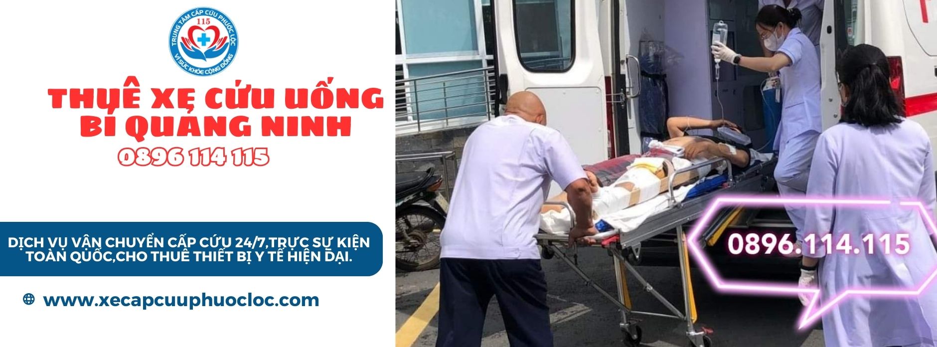 xe cấp cứu Uông Bí Quảng Ninh 0896 114 115