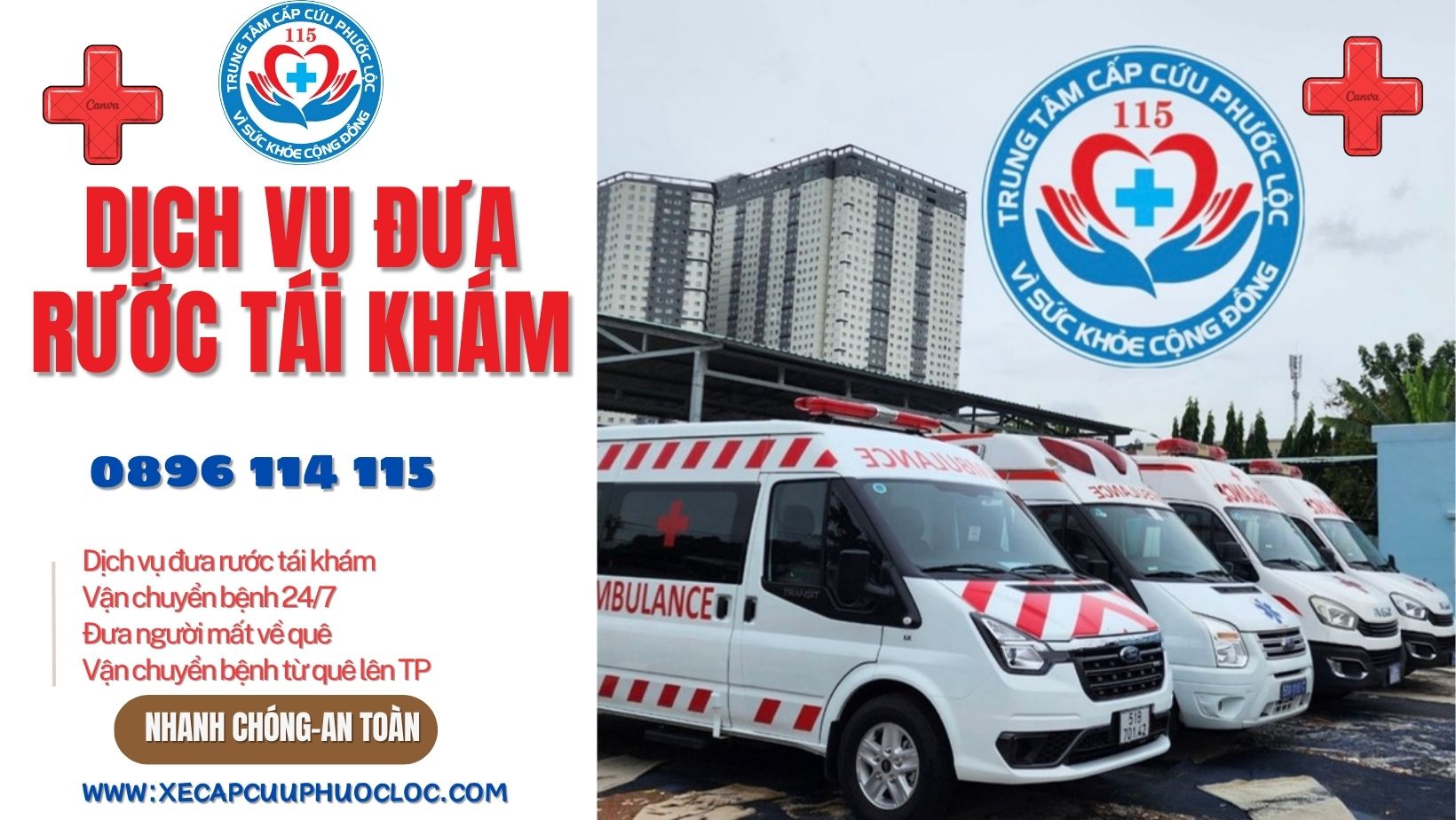 dịch vụ đưa rước tái khám bệnh trên toàn quốc