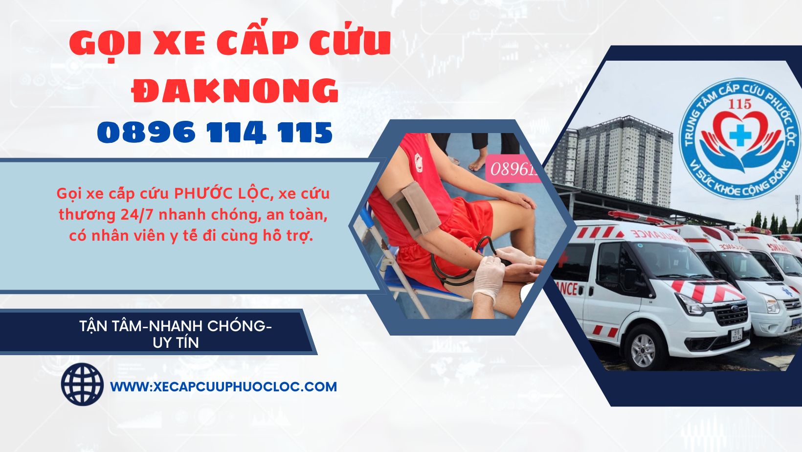 xe cấp cứu Đắk Nông nhanh chóng an toàn 0896114115