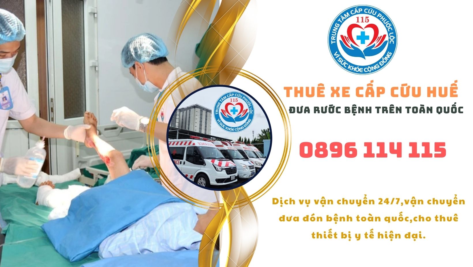 gọi xe cấp cứu Thừa Thiên Huế nhanh chóng,an toàn