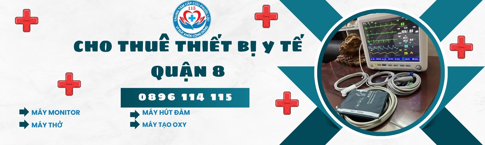 cho thuê máy thở, máy tạo oxy, hay máy hút đàm tại quận 8 hotline 0896114115