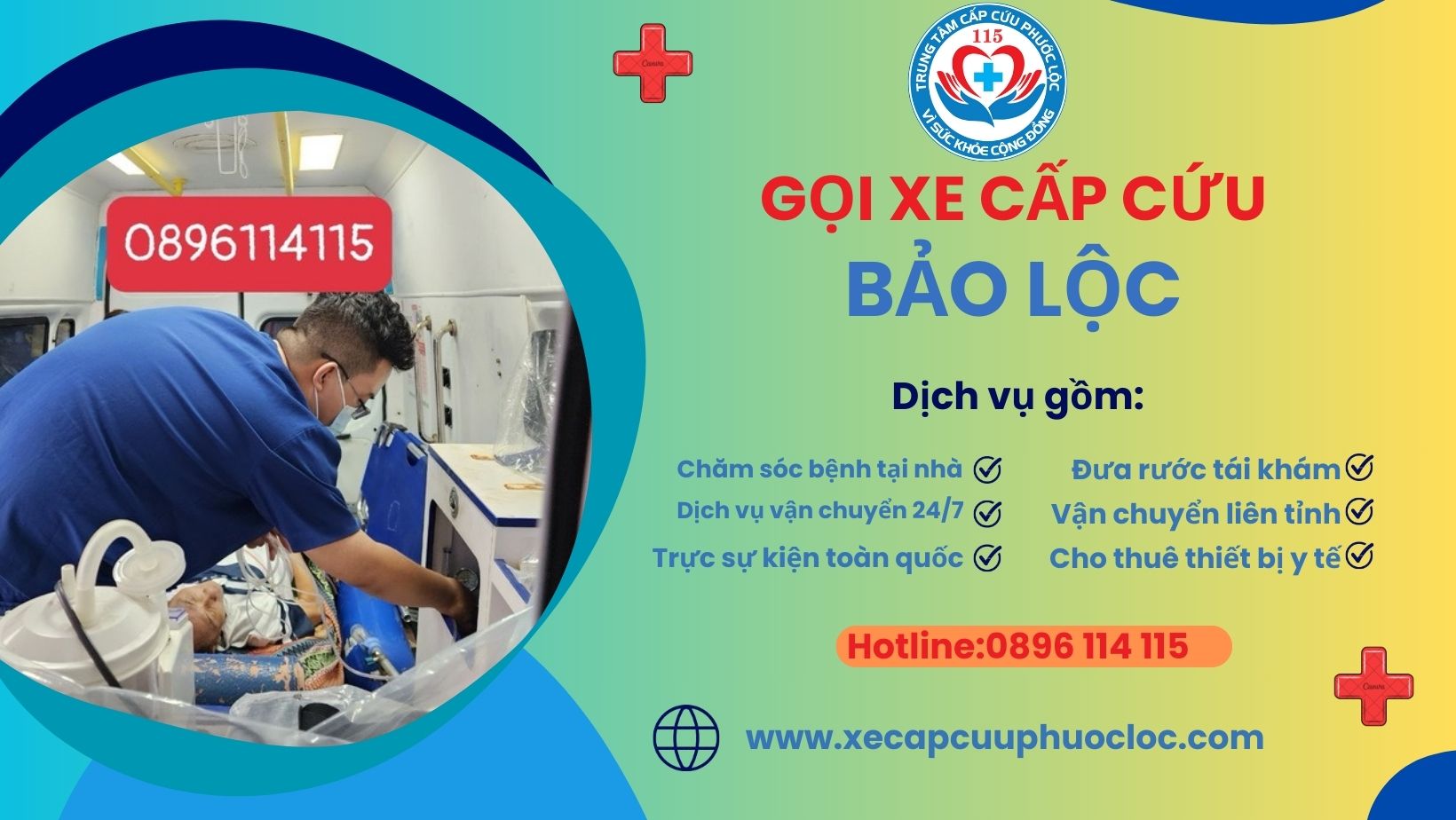 gọi xe cấp cứu tại Bảo Lộc