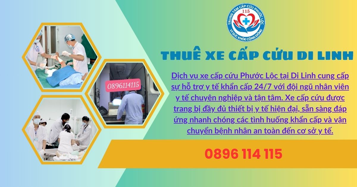 Dịch vụ xe cấp cứu Phước Lộc tại Di Linh