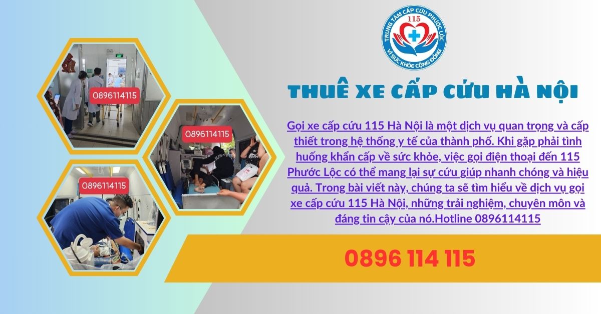 Gọi xe cấp cứu 115 Hà Nội