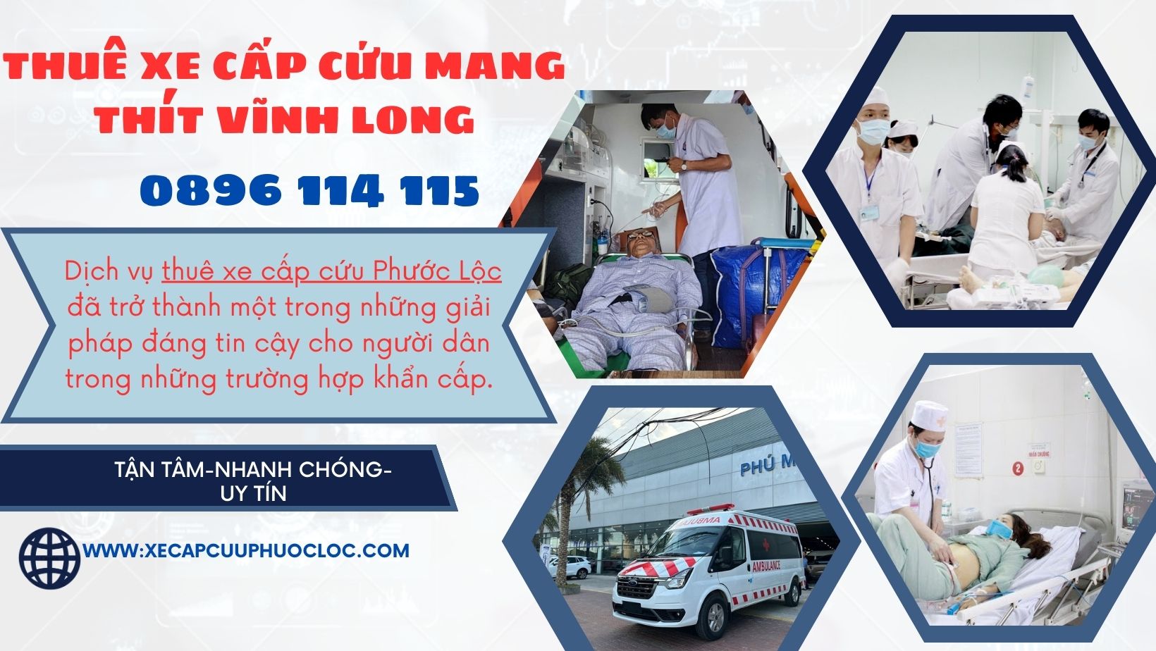 thuê xe cấp cứu huyện Mang Thít Vĩnh Long