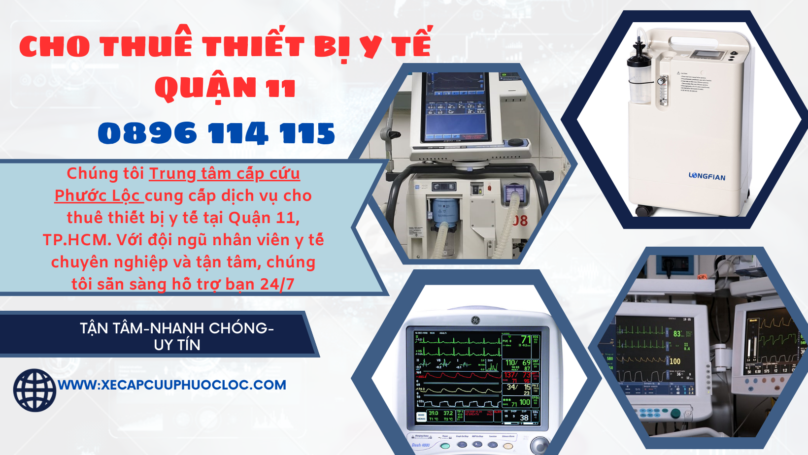 cho thuê thiết bị y tế tại Quận 11