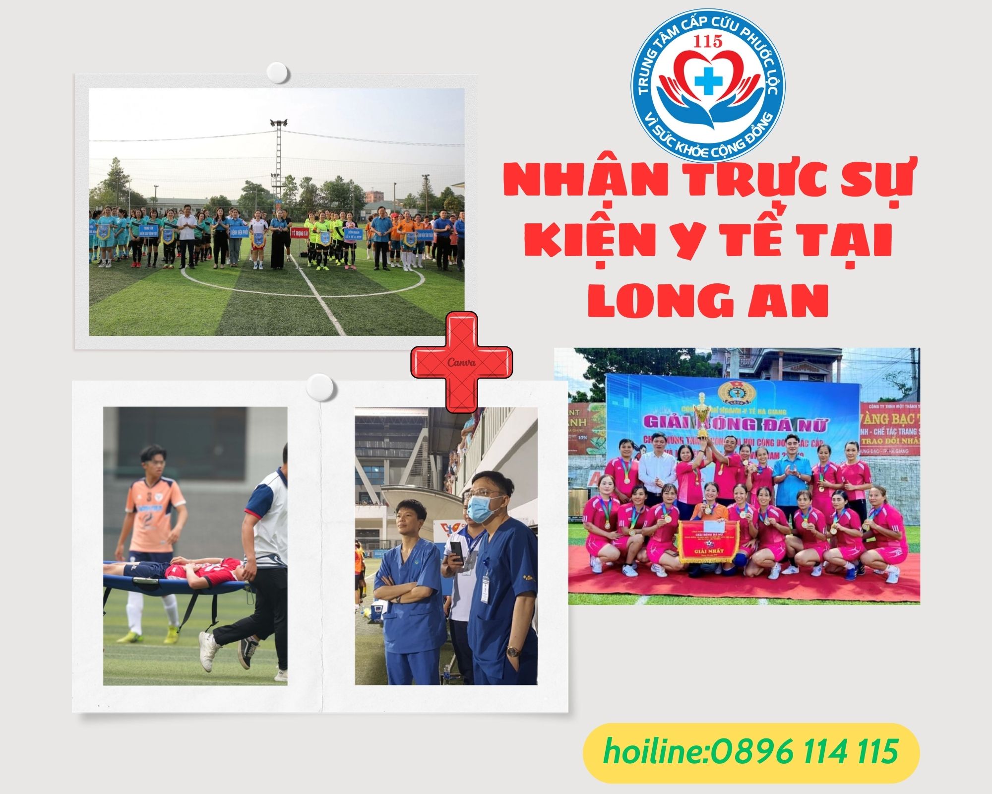 Nhận trực sự kiện y tế tại Long An hotline 0896114115