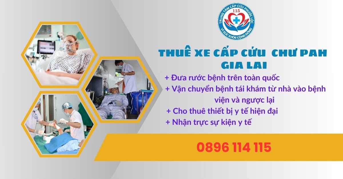 xe cấp cứu Chư Pah, Gia Lai