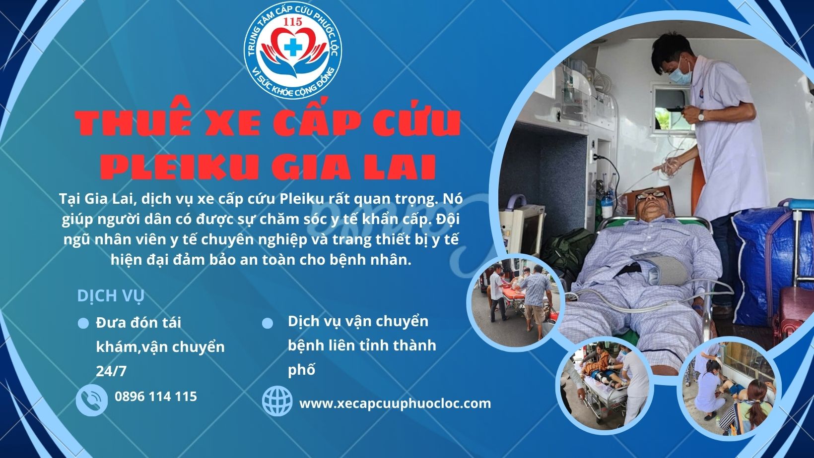 dịch vụ xe cấp cứu Pleiku