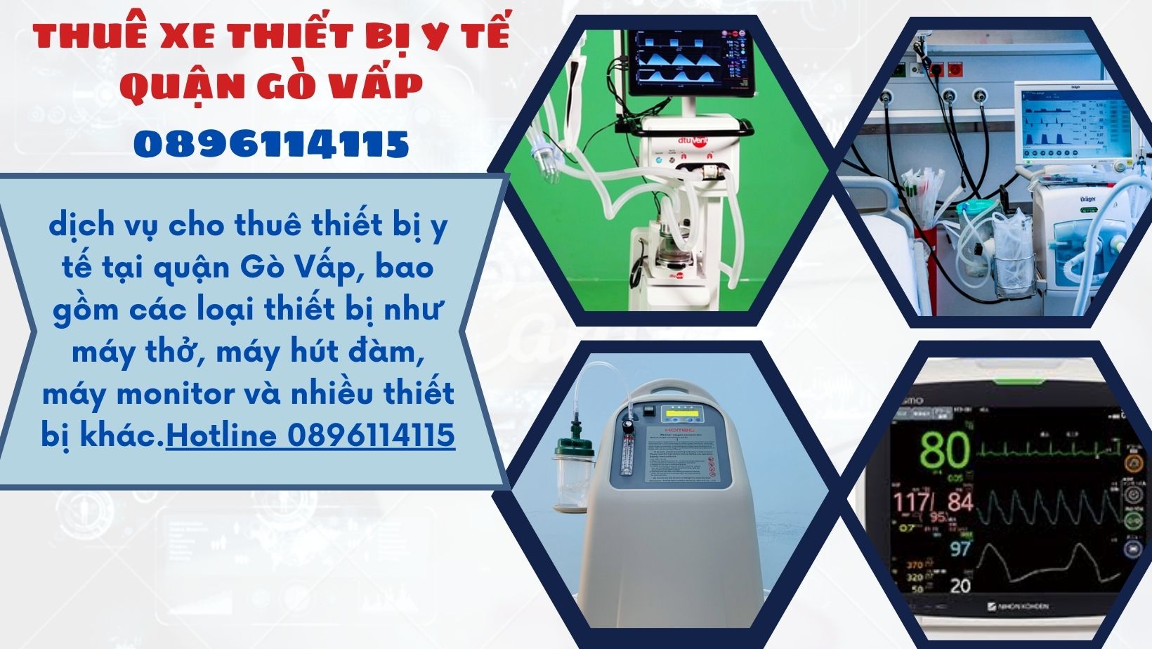 dịch vụ cho thuê thiết bị y tế tại quận Gò Vấp
