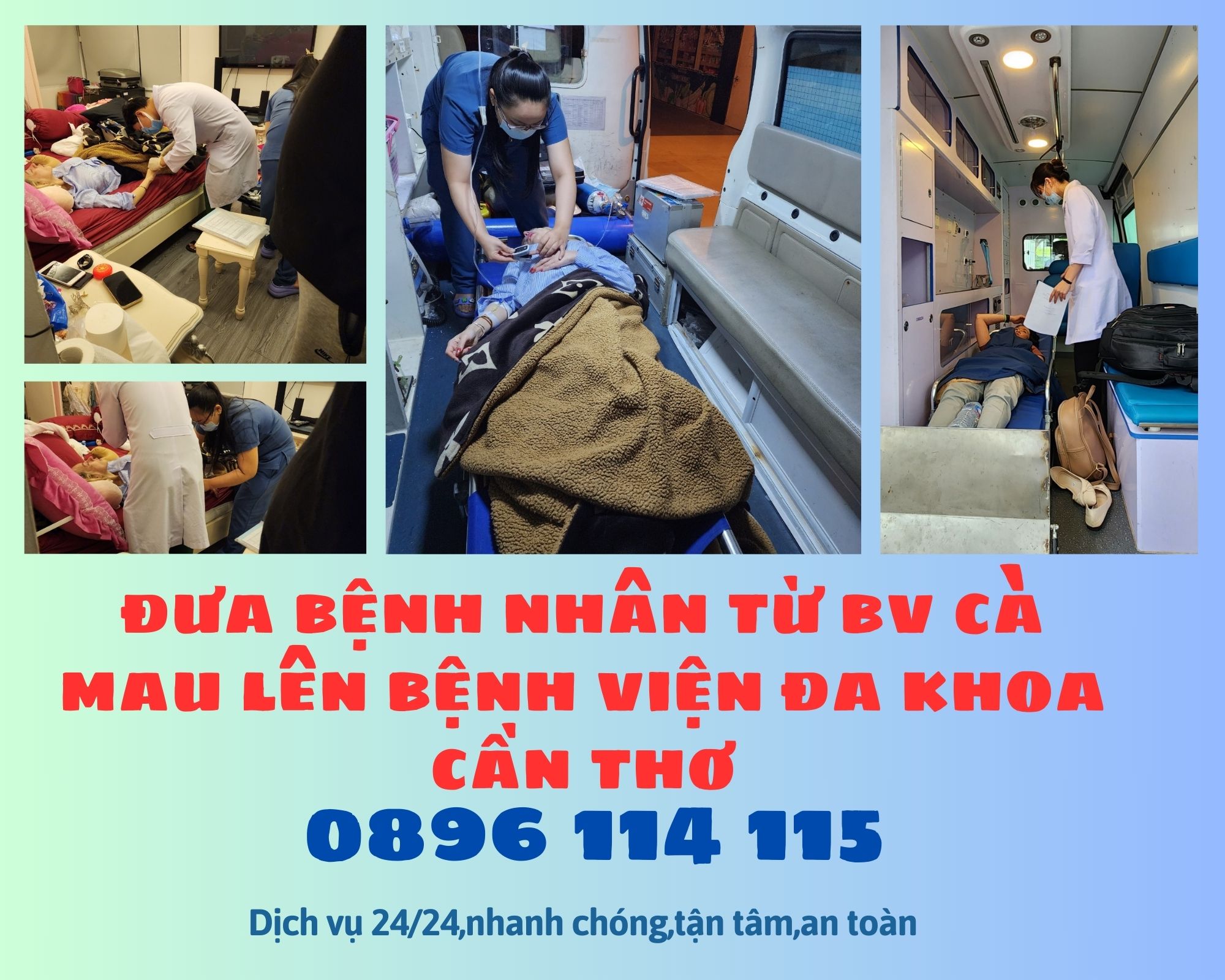 chuyển bệnh nhân từ Bệnh viện Cà Mau lên Bệnh viện Đa khoa Cần Thơ