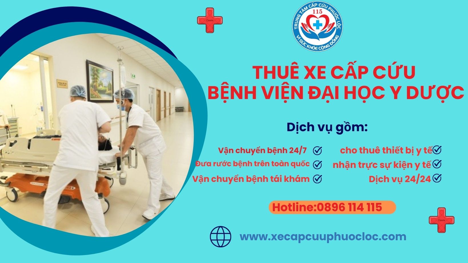 Gọi xe cấp cứu Bệnh viện Đại học Y Dược TP.HCM