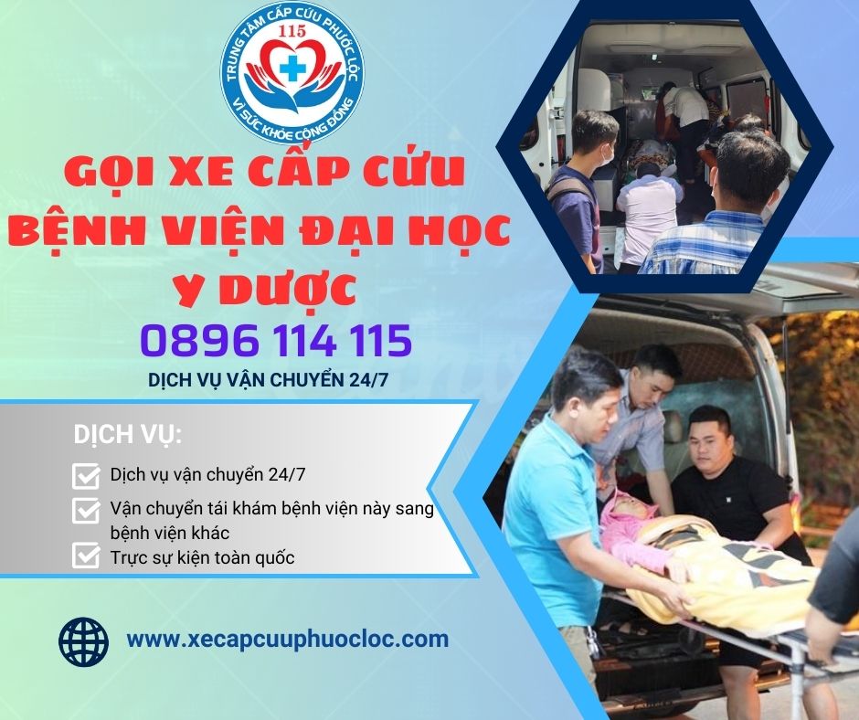 Thuê xe cứu thương Bệnh viện Đại học Y Dược TP.HCM