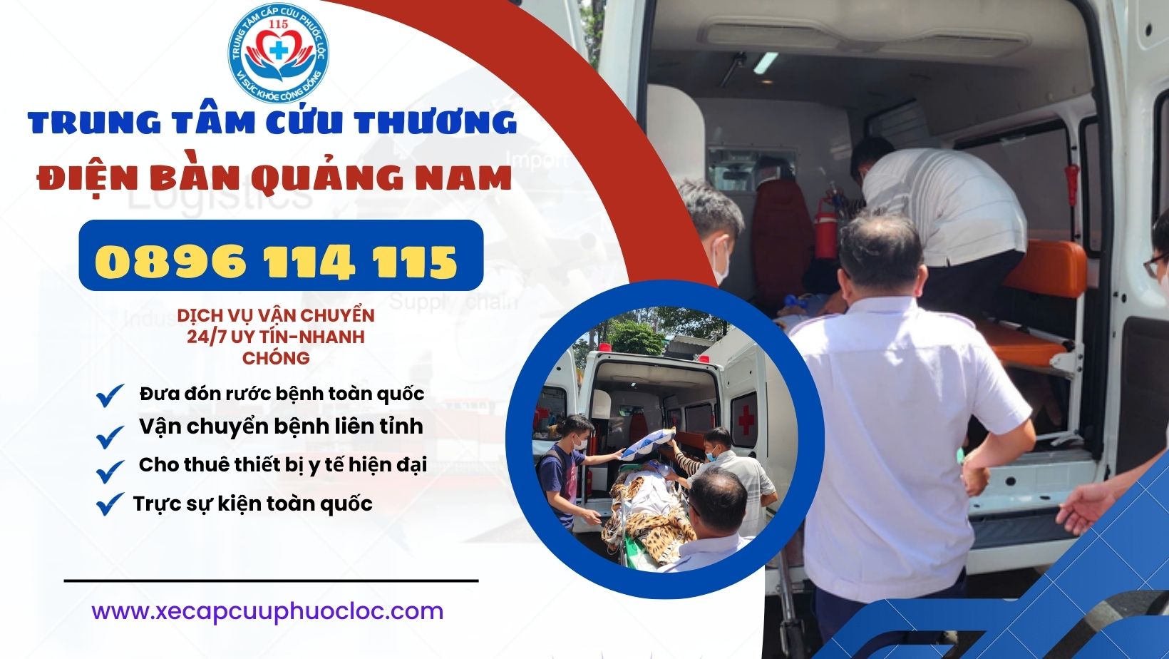 thuê xe cấp cứu Thị xã Điện Bàn Tỉnh Quảng Nam 0896114115
