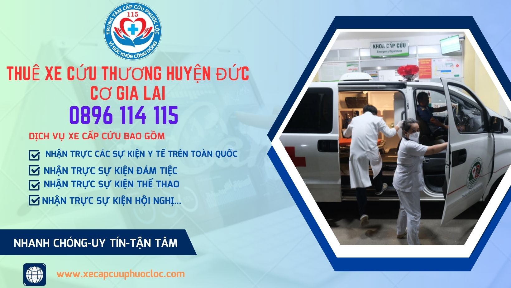 xe cấp cứu huyện Đức Cơ,Gia Lai