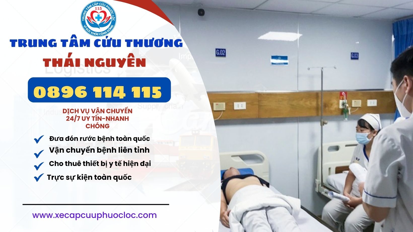 dịch vụ gọi xe cấp cứu Thái Nguyên ra Hà Nội