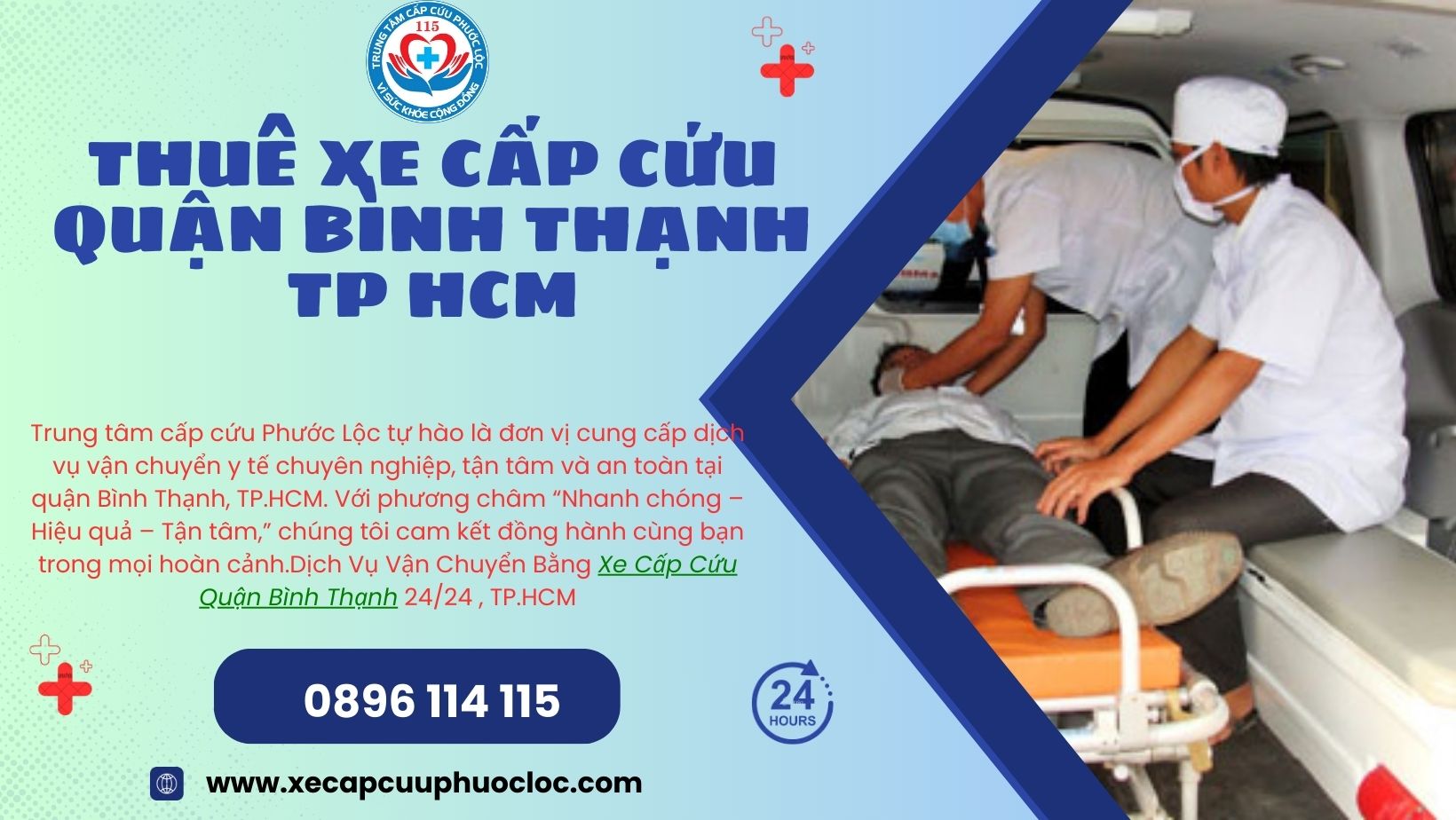 Xe Cấp Cứu Quận Bình Thạnh 0896114115