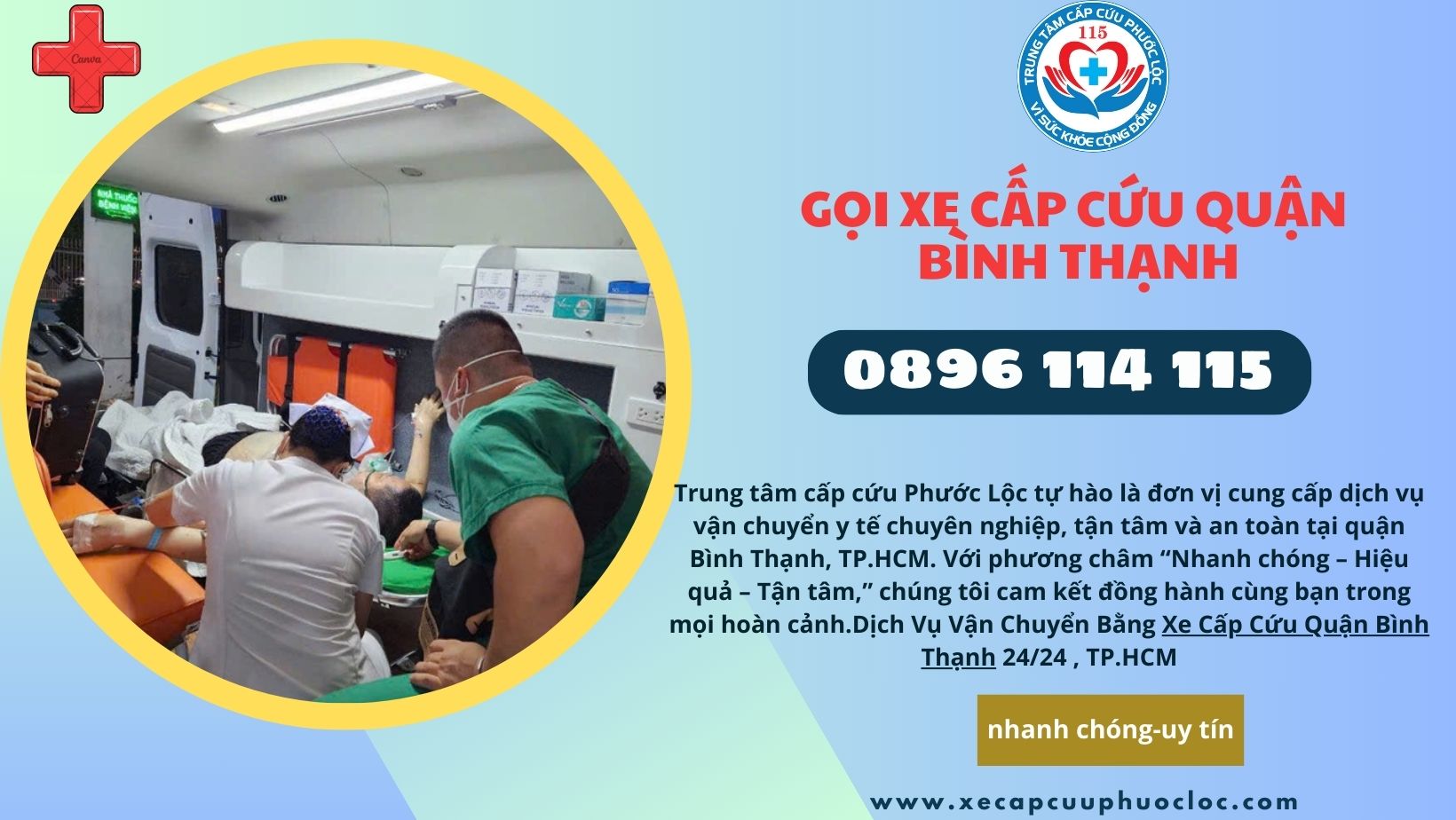 Xe Cấp Cứu Quận Bình Thạnh tp hcm
